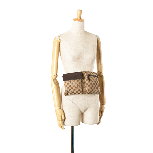 Pre-Loved Gucci GG Canvas Double Pocket Belt Bag - Picture 12 of 12